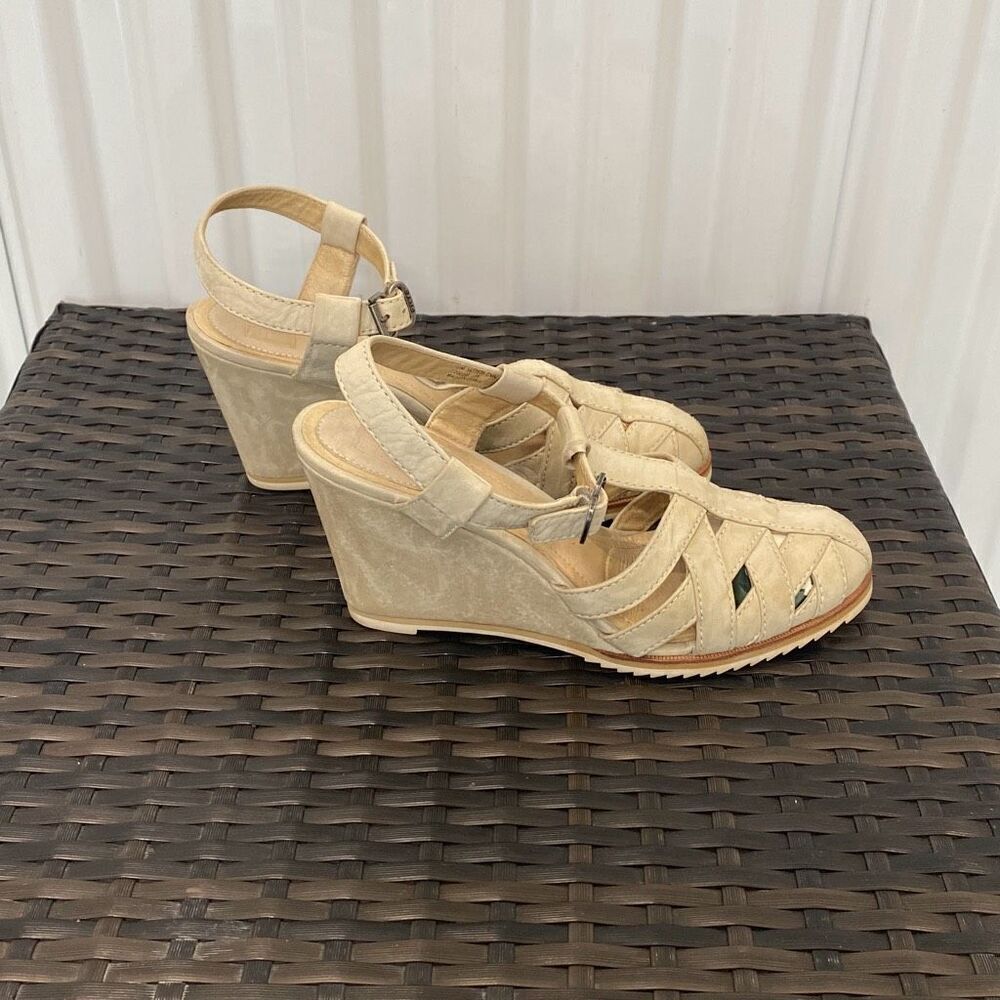 Frye wedge sandals, women’s size 10